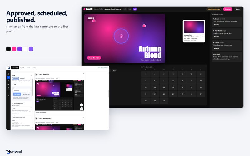 Review and Publish a Digital Campaign, captured with Naviscroll